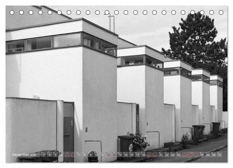 Produktbild: Die Weissenhof - Siedlung (Tischkalender 2026 DIN A5 quer), CALVENDO Monatskalender