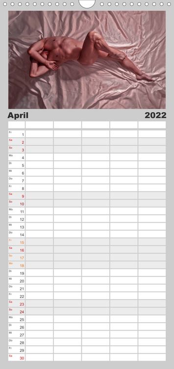 Produktbild: Familienplaner M&Auml;NNER - AKTE ZWISCHEN KRAFT UND SINNLICHKEIT (Wandkalender 2022 , 21 cm x 45 cm, hoch)
