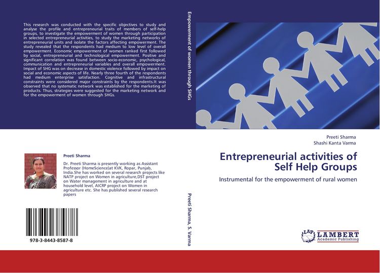 Produktbild: Entrepreneurial activities of Self Help Groups