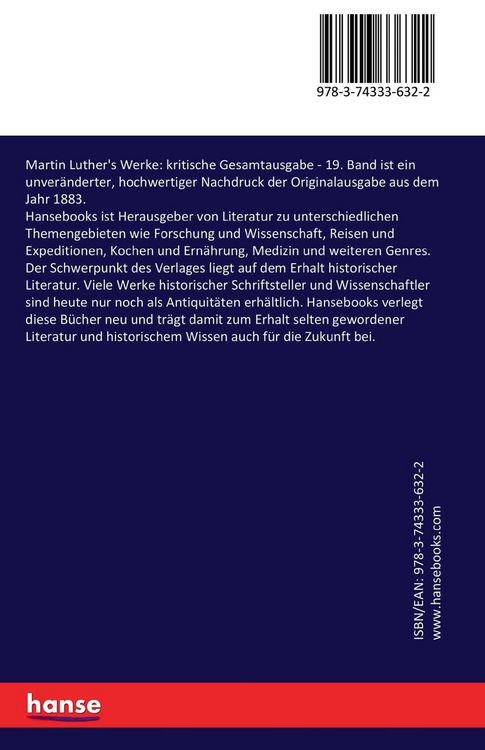 Produktbild: Martin Luther's Werke: kritische Gesamtausgabe