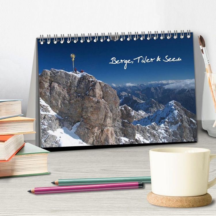 Produktbild: Berge, T&auml;ler & Seen (Tischkalender 2026 DIN A5 quer), CALVENDO Monatskalender