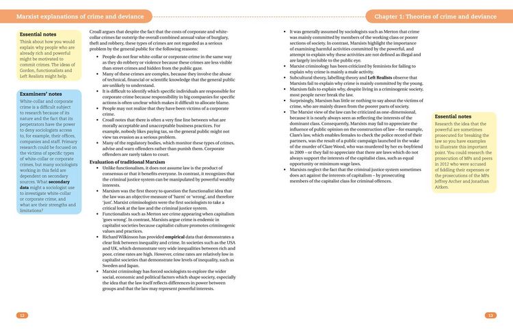 Produktbild: AQA A Level Sociology Crime and Deviance with Theory and Methods