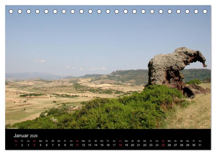 Produktbild: Sardinien 2026 (Tischkalender 2026 DIN A5 quer), CALVENDO Monatskalender
