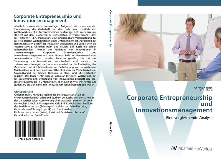 Produktbild: Corporate Entrepreneurship und Innovationsmanagement