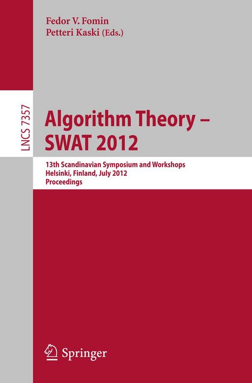 Produktbild: Algorithm Theory -- SWAT 2012