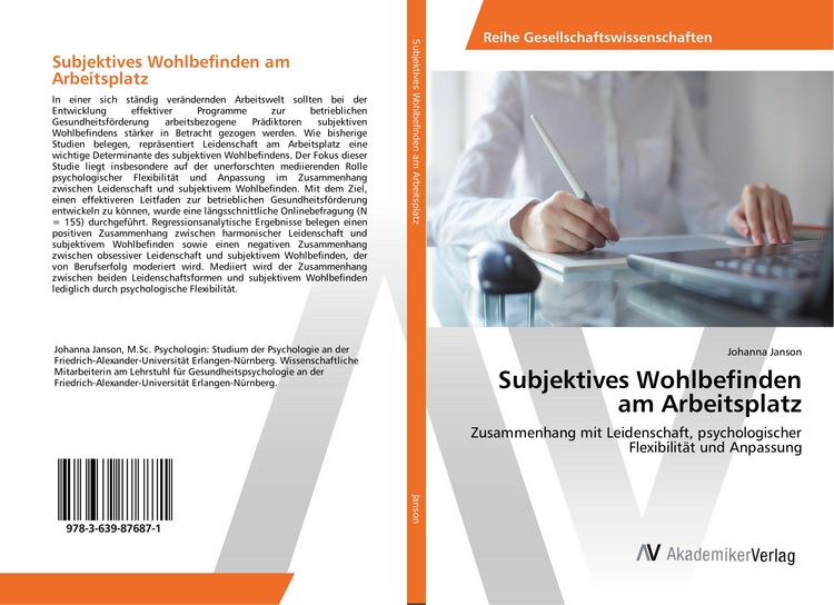 Produktbild: Subjektives Wohlbefinden am Arbeitsplatz