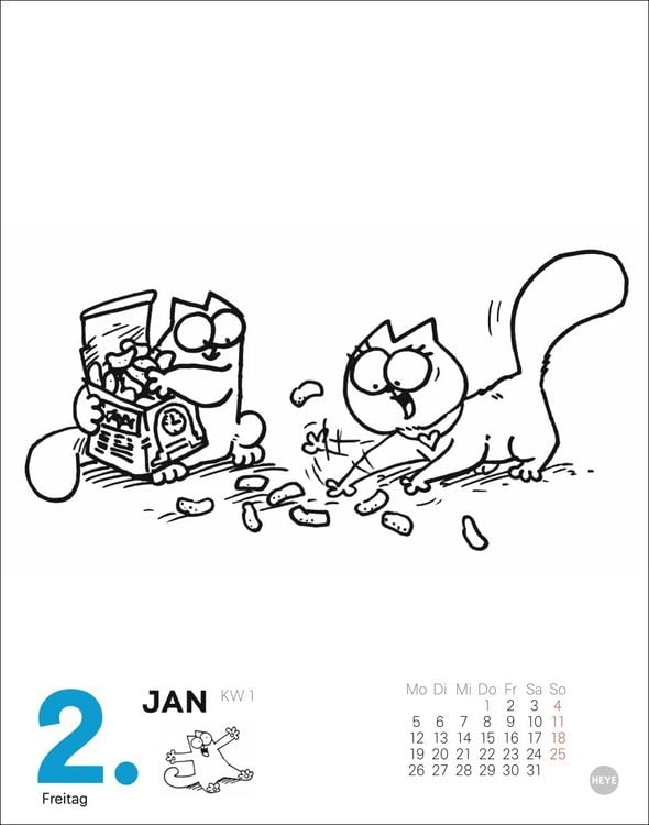 Produktbild: Simons Katze Tagesabreißkalender 2026