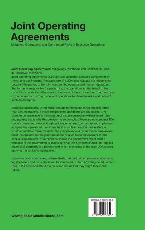 Produktbild: Joint Operating Agreements