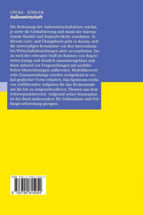 Produktbild: Au&szlig;enwirtschaft