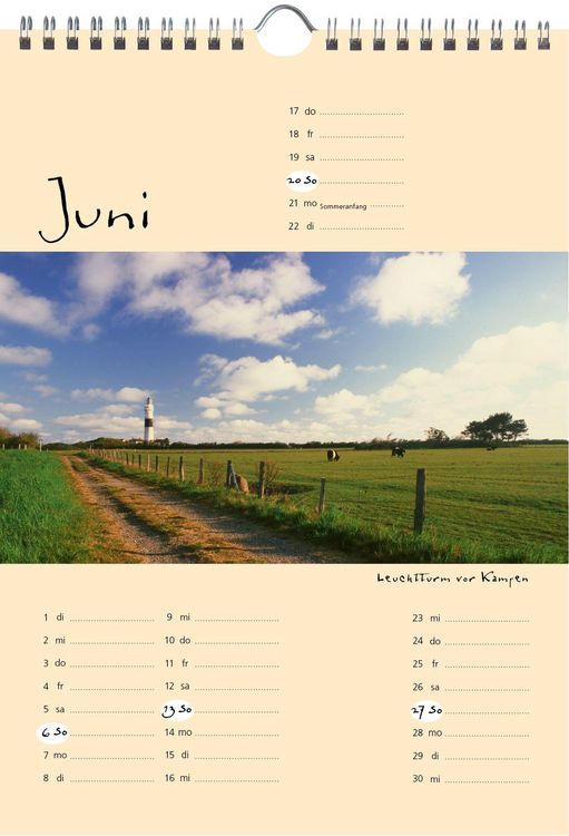 Produktbild: Sylt-die Insel 2027 A4 Kalender