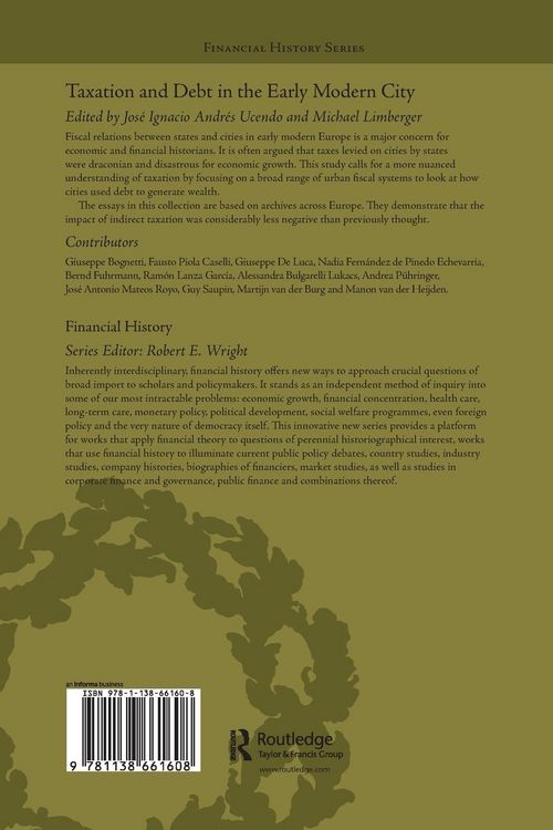 Produktbild: Taxation and Debt in the Early Modern City