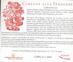 Produktbild: Geistliche Motetten;Canzoni Alla Franc