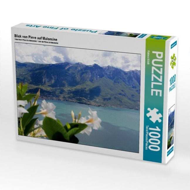 Produktbild: CALVENDO Puzzle Blick von Pieve auf Malcesine | 1000 Teile Lege-Gr&ouml;&szlig;e 64x48cm Foto-Puzzle f&uuml;r gl&uuml;ckliche Stunden