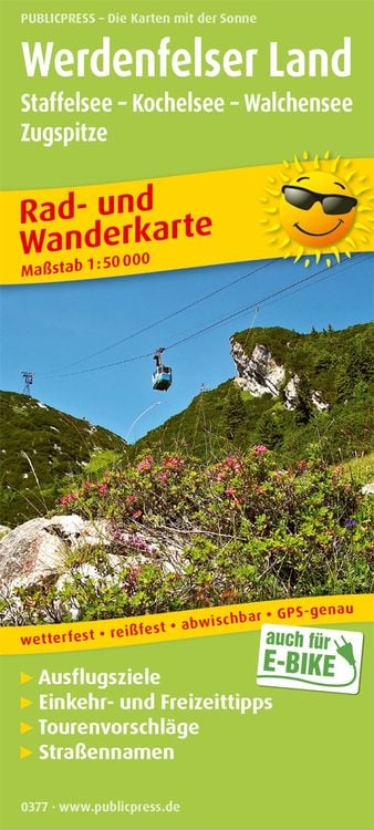 Produktbild: Werdenfelser Land, Staffelsee - Kochelsee - Walchensee - Zugspitze 1:50 000