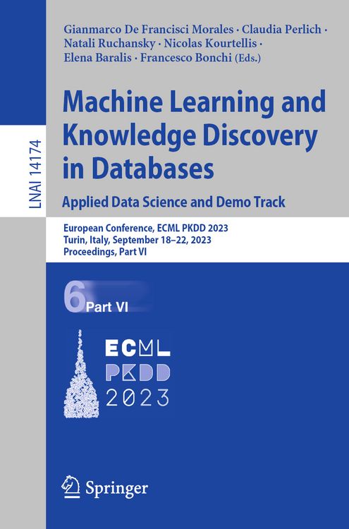 Produktbild: Machine Learning and Knowledge Discovery in Databases: Applied Data Science and Demo Track