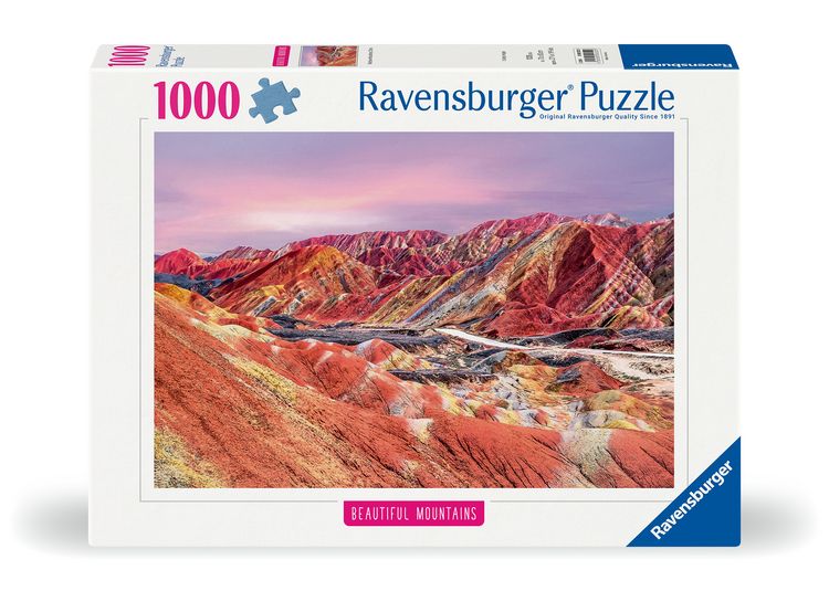 Produktbild: Erwachsenenpuzzle 1000 Teile - Regenbogenberge, China