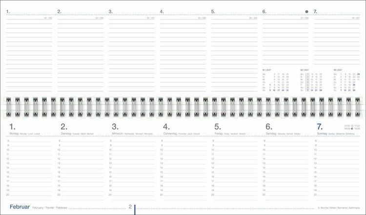 Produktbild: Wochenquerplaner, anthrazit 2027