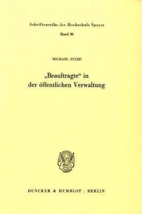 Produktbild: "Beauftragte" in der &ouml;ffentlichen Verwaltung.