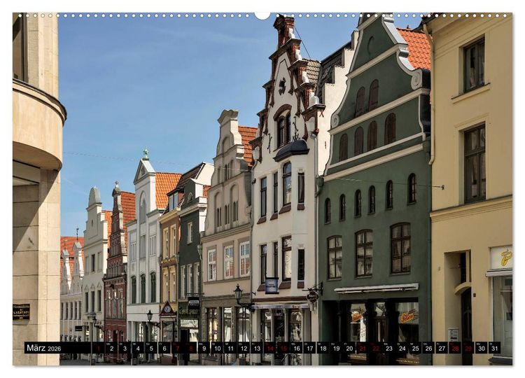 Produktbild: Ein Bummel durch die Hansestadt Wismar (hochwertiger Premium Wandkalender 2026 DIN A2 quer), Kunstdruck in Hochglanz