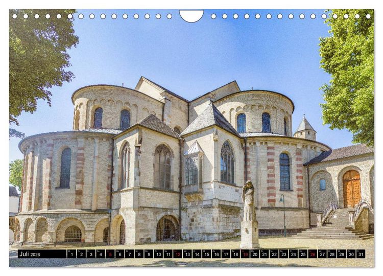 Produktbild: Kirchen in K&ouml;ln - Heilige St&auml;tten und imposante Bauten (Wandkalender 2026 DIN A4 quer), CALVENDO Monatskalender