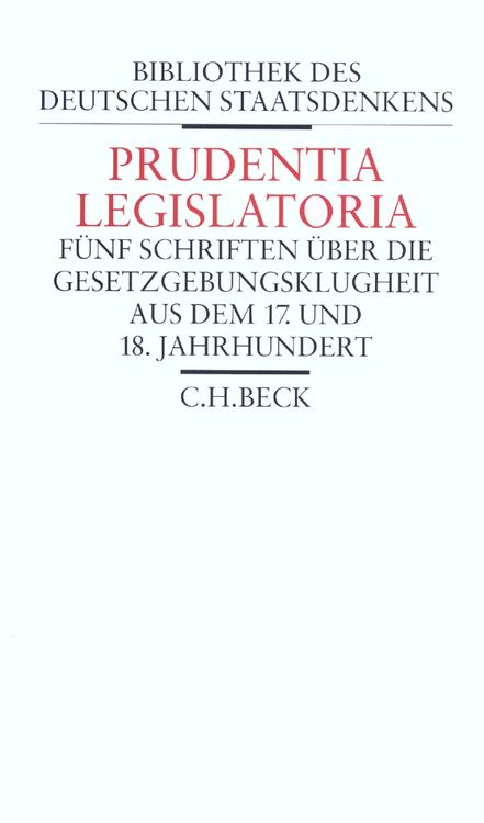 Produktbild: Prudentia Legislatoria