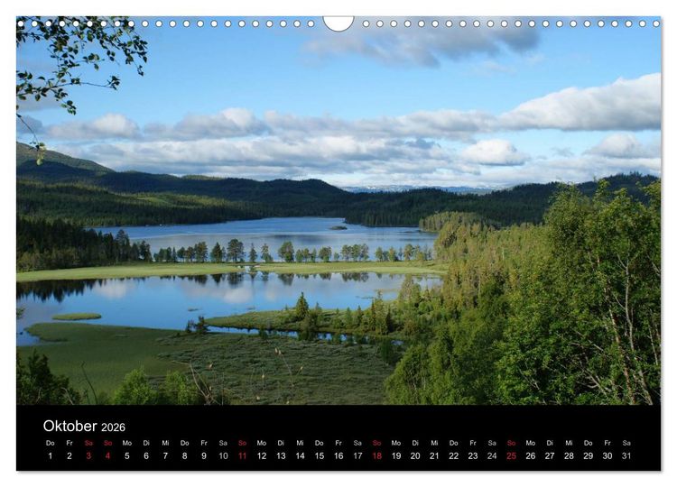Produktbild: Norwegen 2026 (Wandkalender 2026 DIN A3 quer), CALVENDO Monatskalender
