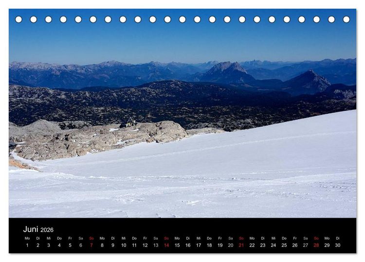 Produktbild: Der Dachstein - Massiv in den Alpen (Tischkalender 2026 DIN A5 quer), CALVENDO Monatskalender