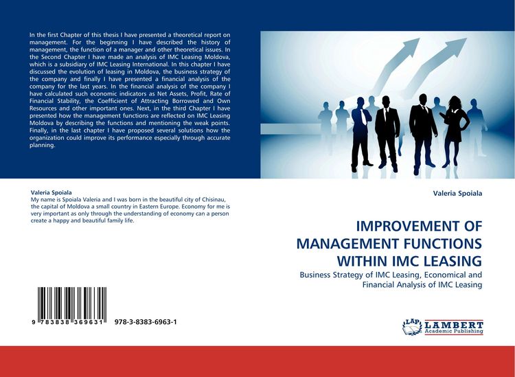 Produktbild: Improvement Of Management Functions Within Imc Leasing