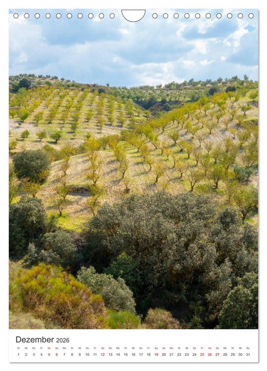 Produktbild: Sch&ouml;nes Andalusien (Wandkalender 2026 DIN A4 hoch), CALVENDO Monatskalender