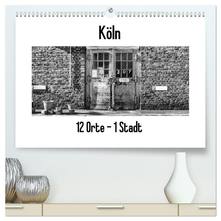 Produktbild: K&ouml;ln. 12 Orte - 1 Stadt (hochwertiger Premium Wandkalender 2026 DIN A2 quer), Kunstdruck in Hochglanz