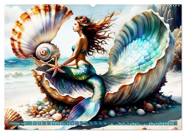 Produktbild: Conch queens (High Quality Premium Wall Calendar 2026 DIN A2 landscape),CALVENDO 12 Month Wall Calendar