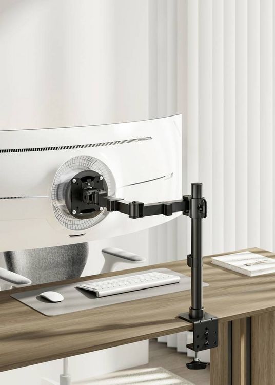 Produktbild: SpeaKa Professional Monitor-Tischhalterung SP-MM-211 1 Display(s) 43,2cm (17\") - 124,5cm (49\") Schwarz H&ouml;henverstellbar, Drehbar