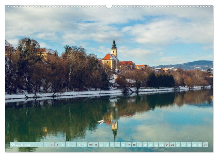 Produktbild: Maribor - Entspannde Stadt am Ufer der Drau (Wandkalender 2026 DIN A2 quer), CALVENDO Monatskalender