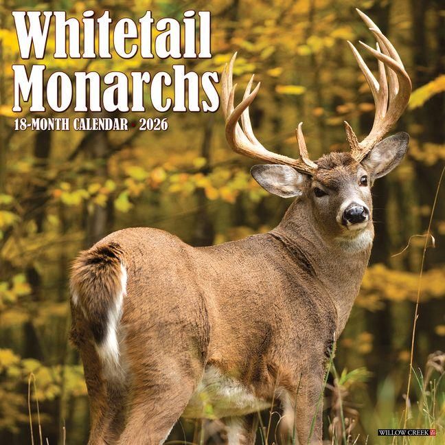 Produktbild: Whitetail Monarchs (Deer) 2026 12 X 12 Wall Calendar