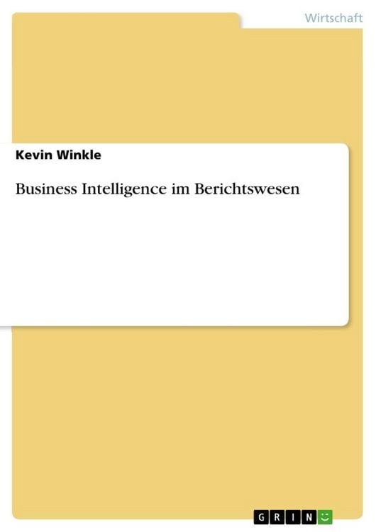 Produktbild: Business Intelligence im Berichtswesen