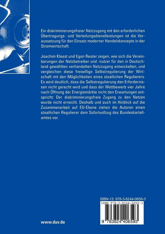 Produktbild: Netzzugang im liberalisierten Strommarkt