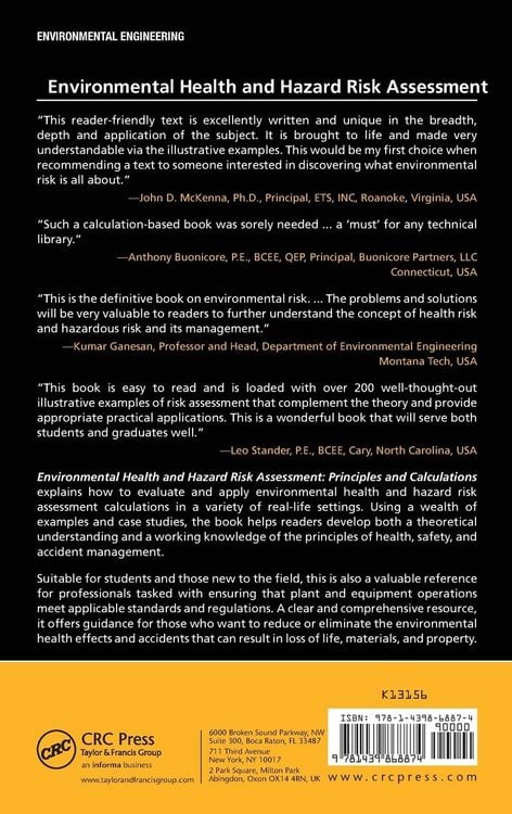 Produktbild: Environmental Health and Hazard Risk Assessment
