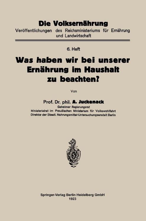 Produktbild: Was haben wir bei unserer Ern&auml;hrung im Haushalt zu beachten?