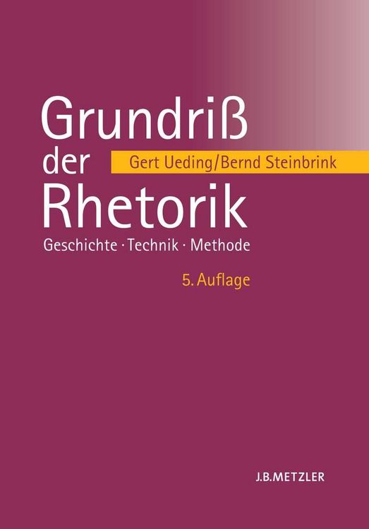Produktbild: Grundri&szlig; der Rhetorik