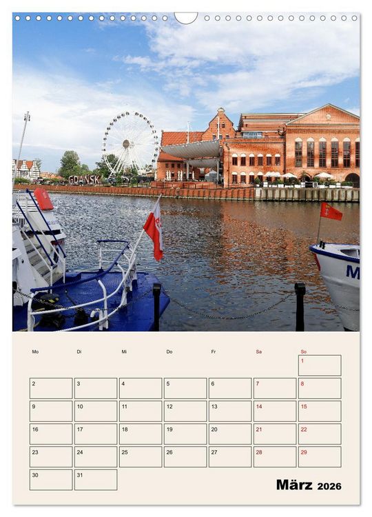Produktbild: Danzig - Ein Stadtspaziergang (Wandkalender 2026 DIN A3 hoch), CALVENDO Monatskalender