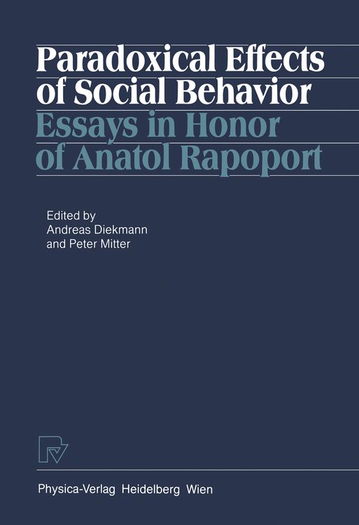 Produktbild: Paradoxical Effects of Social Behavior