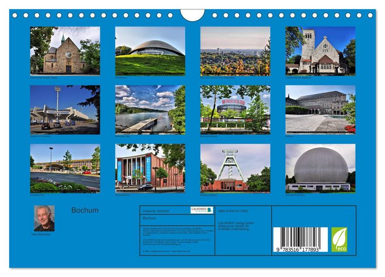 Produktbild: Bochum (Wandkalender 2026 DIN A4 quer), CALVENDO Monatskalender