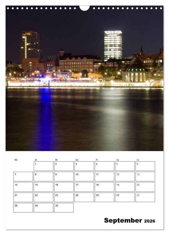 Produktbild: Sch&ouml;nes Hamburg (Wandkalender 2026 DIN A3 hoch), CALVENDO Monatskalender
