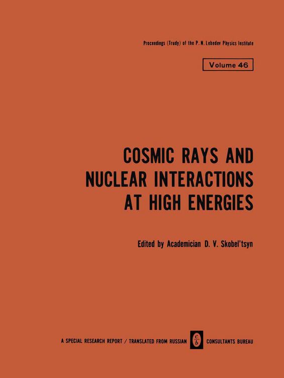 Produktbild: Cosmic Rays and Nuclear Interactions at High Energies