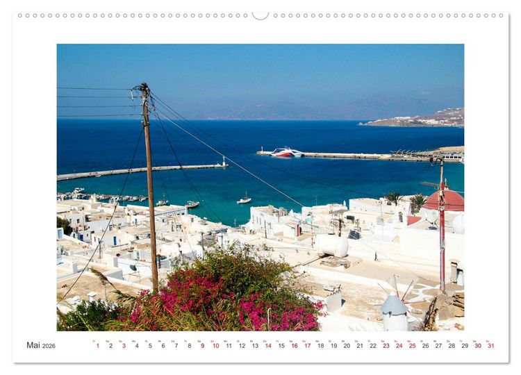 Produktbild: Griechischer Charme (Wandkalender 2026 DIN A2 quer), CALVENDO Monatskalender