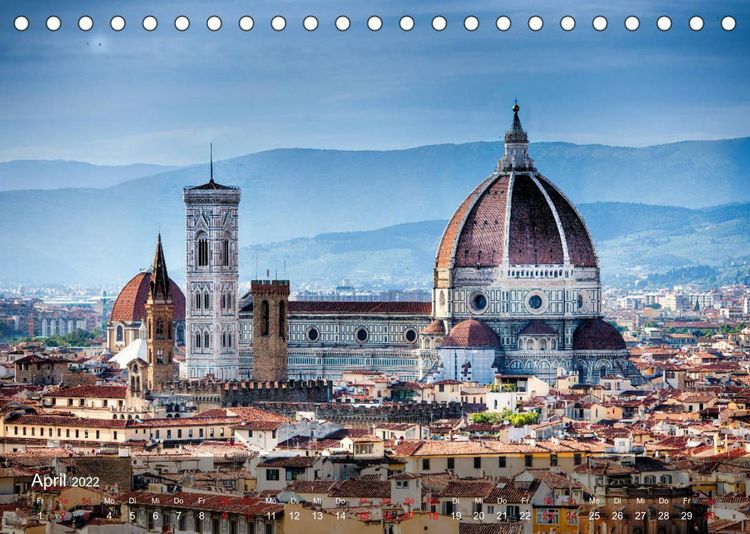 Produktbild: Florenz city view (Tischkalender 2022 DIN A5 quer)