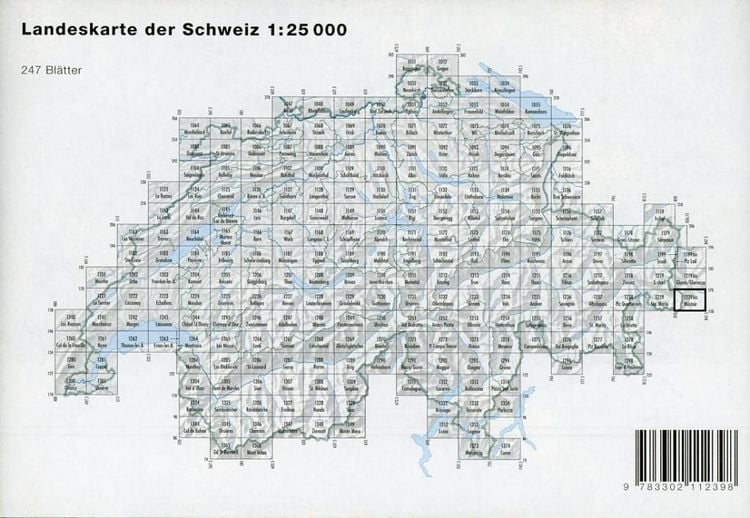 Produktbild: Swisstopo 1 : 25 000 M&uuml;stair