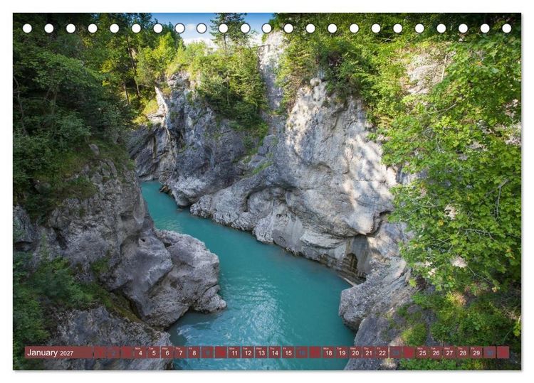 Produktbild: Bavaria.The Allgaeu and the Koenigssse (Desk Calendar 2027 DIN A5 landscape), CALVENDO 12 Month DeskCalendar