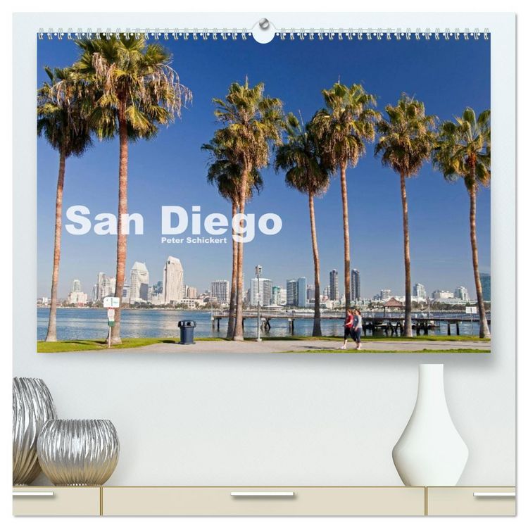 Produktbild: San Diego (hochwertiger Premium Wandkalender 2026 DIN A2 quer), Kunstdruck in Hochglanz