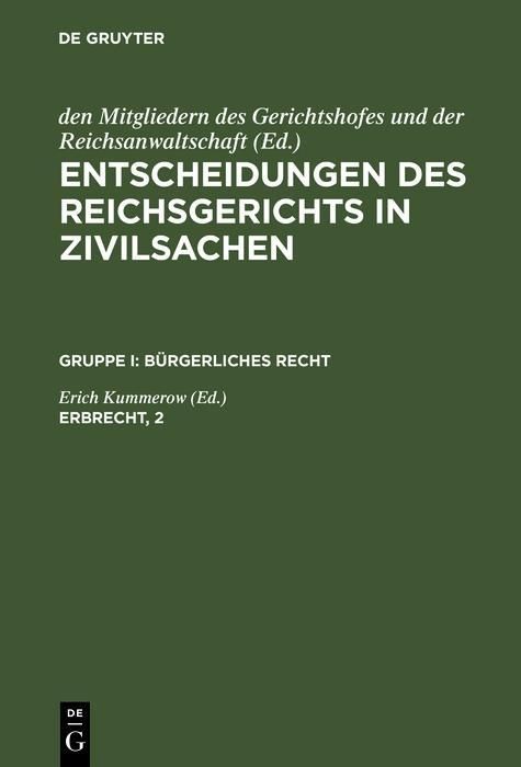 Produktbild: Erbrecht, 2